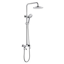 Bathroom Brass Rain Shower Faucet With Polished Chrome